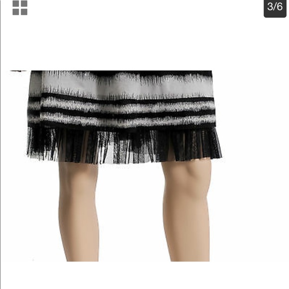 NWT BCBG Max Azria Black & White Striped Dress - Picture 3 of 8